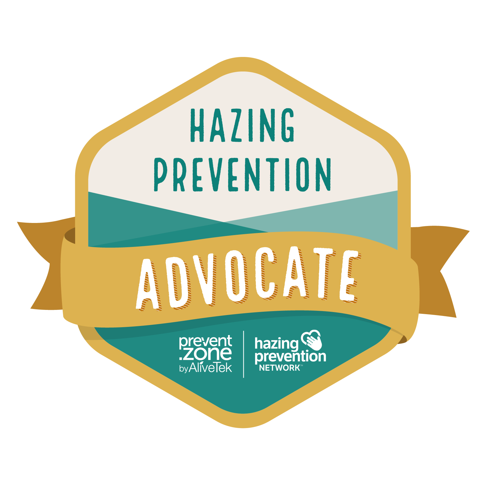 Hazing Prevention Advocate Certification™ digital badge.